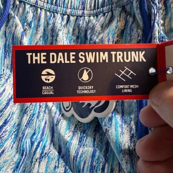 Mr. Swim Paint Smudge Swim Trunks in Blue and White Size Small (NWT) - Picture 7 of 14